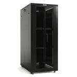 Шкаф серверный Hyperline (TTB-4781-DD-RAL9004) напольный 47U 800x1000мм пер.дв.перфор. задн.дв.перфор. 2 бок.пан. направл.под закл.гайки 800кг черный 910мм 142.42кг 2277мм IP20 сталь