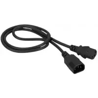 Шнур питания Lanmaster LAN-PP13/14-5.0-BK C13-С14 проводник.:3x0.75мм2 5м 220В 10А (упак.:1шт) черный