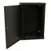 Шкаф коммутационный WRline (WR-TW-2245-SR-RAL9004) настенный 22U 600x450мм пер.дв.металл 2 бок.пан. направл.под винты 60кг черный 370мм 1086мм IP20 сталь