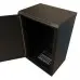 Шкаф коммутационный WRline (WR-TW-2245-SR-RAL9004) настенный 22U 600x450мм пер.дв.металл 2 бок.пан. направл.под винты 60кг черный 370мм 1086мм IP20 сталь