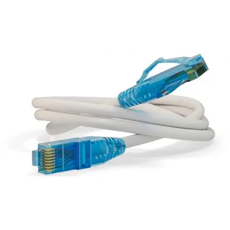 Патч-корд Hyperline PC-LPM-UTP-RJ45-RJ45-C6-3M-LSZH-WH PC-LPM-UTP-RJ45-RJ45-C6-3M U/UTP RJ-45 вил.-вилка RJ-45 кат.6 3м белый LSZH 24AWG