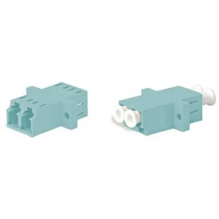 Адаптер Hyperline FA-P11Z-DLC/DLC-N/WH-AQ проходнойLC дупл. 50/125 OM3 аква (упак.:1шт)