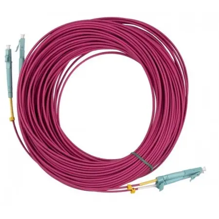 Патч-корд Hyperline FC-D2-504-LC/PR-LC/PR-H-20M-LSZH-MG FC-D2-504-LC/PR-LC/PR-H-20M 2x50/125 OM4 LC дуплекс-LC дуплекс 20м LSZH фиолетовый
