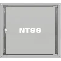 Шкаф коммутационный NTSS Lime (NTSS-WL9U5545GS) настенный 9U 550x450мм пер.дв.стекл несъемн.бок.пан. 30кг серый 370мм 12кг 110град. 500мм IP20 укомплектованный