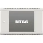 Шкаф коммутационный NTSS Премиум (NTSS-W9U6060GS-2) настенный 9U 600x600мм пер.дв.стекл 60кг серый 500мм 22кг 220град. 370мм IP20 сталь
