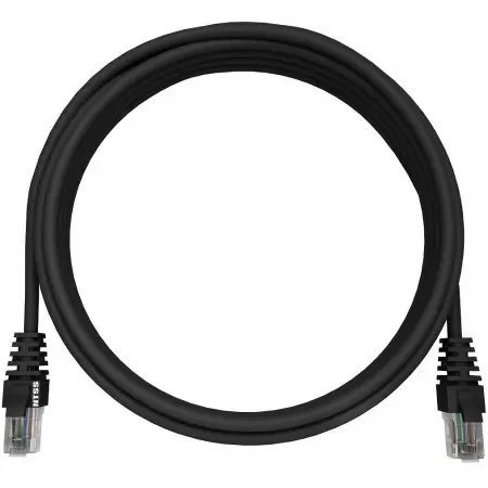 Патч-корд NTSS NTSS-PC-UTP-RJ45-5e-15.0-LSZH-BL NTSS-PC-UTP-RJ45-5E-15.0-LSZH UTP RJ-45 вил.-вилка RJ-45 кат.5E 15м черный LSZH (уп.:1шт) 26AWG