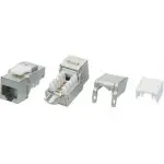 Модуль Hyperline KJ9-8P8C-C6-90-SH-F информ. KeystoneRJ45 кат.6 бел.