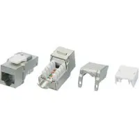 Модуль Hyperline KJ9-8P8C-C6-90-SH-F информ. KeystoneRJ45 кат.6 бел.