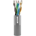 Кабель информационный NTSS NTSS-IN-UTP4-5Е-PVC-GY кат.5E U/UTP 4 пары 24AWG PVC внутренний 305м серый