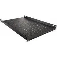 Полка стационарная NTSS NTSS-FS-H-1000-BL 1U нагр.:100кг. 19" 750мм черный (упак.:1шт)
