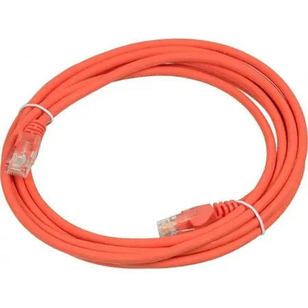 Патч-корд Lanmaster LAN-PC45/U5E-3.0-OR UTP RJ-45 вил.-вилка RJ-45 кат.5E 3м оранжевый LSZH (уп.:1шт)