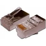 Коннектор Lanmaster (TWT-PL45/S-8P8C) FTP кат.5E RJ45 серебристый (упак.:100шт)