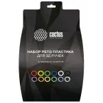 Пластик для ручки 3D Cactus CS-3D-PETG-12x10M PETG d1.75мм L10м 12цв.