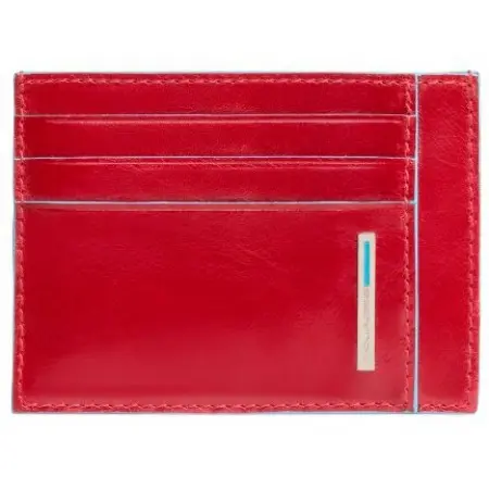 Чехол для кредитных карт Piquadro Blue Square PP2762B2R/R красный натур.кожа