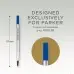 Стержень роллер Parker Quink Z01 (CW1950324) M 0.7мм синие чернила блистер
