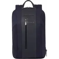 Рюкзак Piquadro Brief2 CA6384BR2/BLU синий нейлон/натур.кожа