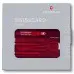 Швейцарская карта Victorinox SwissCard Classic (0.7100.T) красный полупрозрачный коробка подарочная