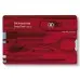 Швейцарская карта Victorinox SwissCard Classic (0.7100.T) красный полупрозрачный коробка подарочная
