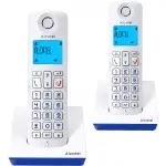 Р/Телефон Dect Alcatel S230 Duo ru white белый (труб. в компл.:2шт) АОН