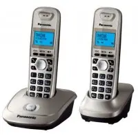 Р/Телефон Dect Panasonic KX-TG2512RUN платиновый (труб. в компл.:2шт) АОН