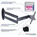 Кронштейн для телевизора Kromax TECHNO-11 черный 10"-32" макс.15кг настенный поворот и наклон