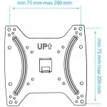 Кронштейн для телевизора Kromax OPTIMA-200 черный 15"-42" макс.25кг настенный фиксированный