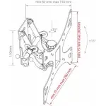Кронштейн для телевизора Arm Media LCD-301 черный 15"-37" макс.30кг настенный поворот и наклон