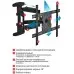 Кронштейн для телевизора Arm Media COBRA-60 черный 32"-65" макс.45кг настенный поворотно-выдвижной и наклонный
