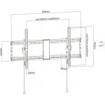 Кронштейн для телевизора Ultramounts UM840T черный 43"-90" макс.70кг настенный наклон