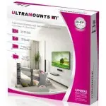 Кронштейн для телевизора Ultramounts UM893 черный 13"-27" макс.20кг настенный поворотно-выдвижной и наклонный