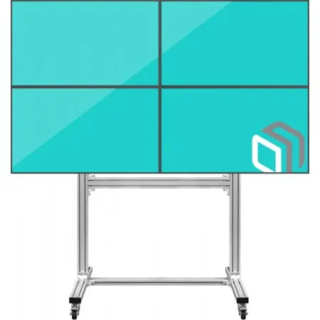 Подставка для телевизора Onkron FSPRO2L-22 серебристый 40"-55" макс.200кг напольный мобильный