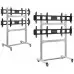 Подставка для телевизора Onkron FSPRO2L-22 серебристый 40"-55" макс.200кг напольный мобильный