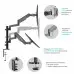 Кронштейн для мониторов Onkron G140 черный 13"-32" макс.16кг настольный поворот и наклон верт.перемещ.