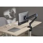 Кронштейн для мониторов Ultramounts UM719B черный 17"-35" макс.10.5кг крепление к столешнице поворот и наклон