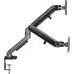 Кронштейн для мониторов Ultramounts UM735BL черный/серый 17"-27" макс.7кг крепление к столешнице поворот и наклон