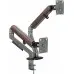 Кронштейн для мониторов Ultramounts UM735WD серый/коричневый 17"-27" макс.7кг крепление к столешнице поворот и наклон