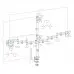 Кронштейн для мониторов Arm Media LCD-T16 черный 15"-32" макс.40кг настольный поворот и наклон верт.перемещ.