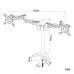 Кронштейн для мониторов Cactus CS-VM-D08-BK черный 13"-27" макс.8кг настольный поворот и наклон