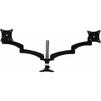 Кронштейн для мониторов Cactus CS-VM-FE124D-BK черный 15"-27" макс.8кг настольный поворот и наклон
