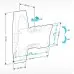 Кронштейн для телевизора Holder LCDS-5062 черный глянец 19"-32" макс.30кг настенный поворот и наклон