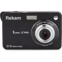 Фотоаппарат Rekam iLook S990i черный 21Mpix 2.7" 720p SDHC/MMC CMOS IS el/Li-Ion