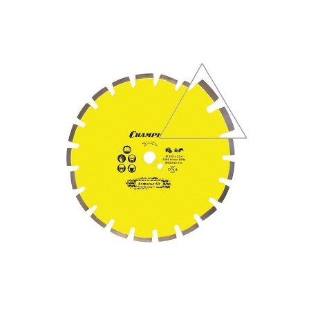 Диск алмазный CHAMPION асфальт ST 350/25,4/10 Asphafight