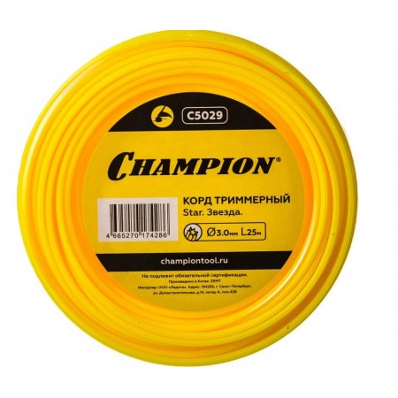 Корд трим.CHAMPION Star 3.0мм* 25м (звезда)