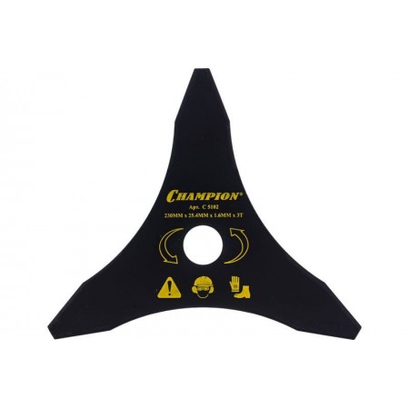 Нож для жесткой травы Champion 3/230/25,4 (тип В) (125R,235R,FS55,80,85,100,120,FR85,350,450)