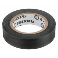 Изолента ВИХРЬ (19mm*20m*0,15mm) чёрный 73/3/3/3