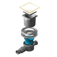 Трап точечный PESTAN Confluo Standard 15Х15 White Glass 2 Gold 13000157_Pest