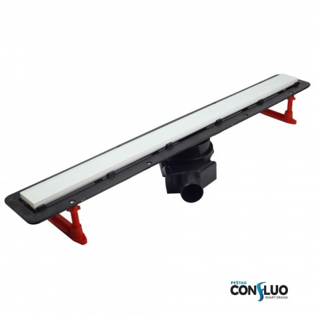 Лоток душевой PESTAN Confluo Frameless Line 550 White Glass 13701212_Pest