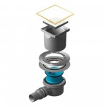 Трап точечный PESTAN Confluo Standard 15Х15 White Glass 1 Gold 13000156_Pest