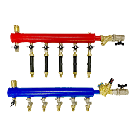 Модуль этажный коллекторный стальной Royal Thermo DN50-9(40)F32-правостороннее RT RKL 9R.40.