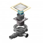Трап точечный PESTAN Confluo Standard 10Х10 Dry 3 White Glass Gold 13000177_Pest